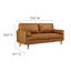 Causeuse en cuir Kellan-105770613-105770615-105770616