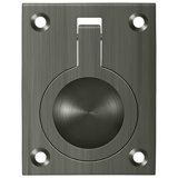 Deltana FRP25CR003 Flush Ring Pull, 2-1/2" x 1-7/8" in PVD Polished Brass