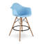  Tabouret de comptoir avec accoudoirs, vert, paquet de 4-71243290