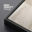 «Soft Neutral Cream Minimal Abstract Light Brush Form», reproduction d'art encadrée sur toile-619408026-619408030
