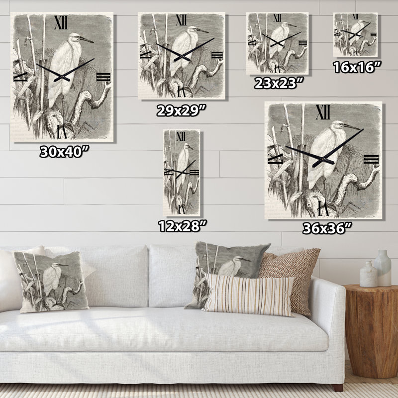 Horloge murale petite aigrette, Petit