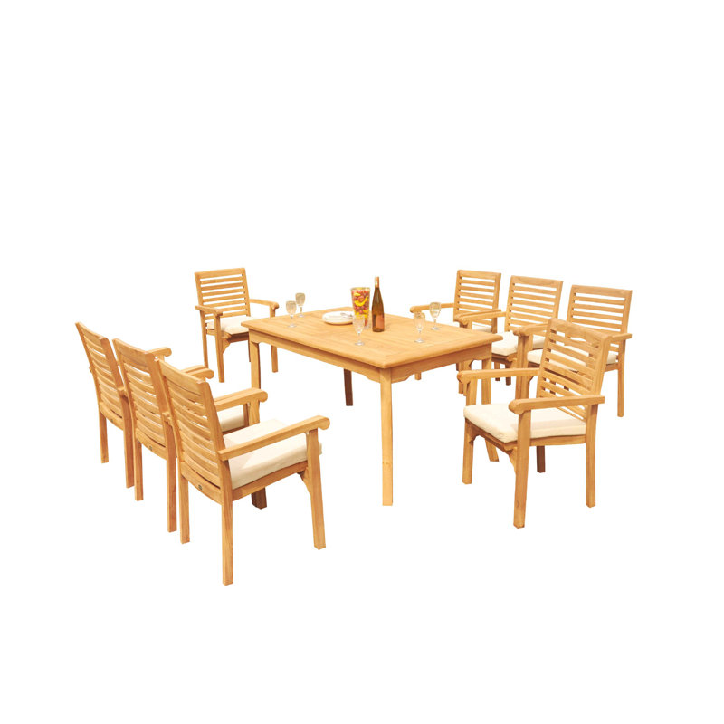 Ensemble repas pour 8 personnes Cimah, 105 po x 36 po x 31,5 po
