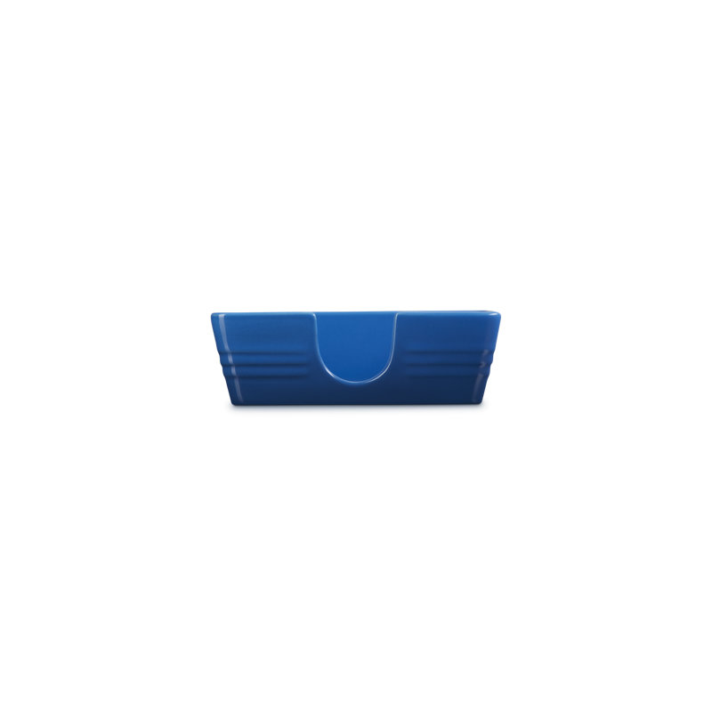 Le Creuset Stoneware Signature Cocktail Napkin Holder 6 In Shallot, Blue