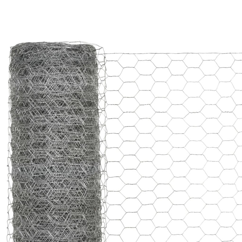 Clôture en métal argenté Cadmar, H 3,9 pi x l 82 pi