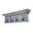 28" Solid Wood Four Hook Wall Mount Coat Rack-710061277