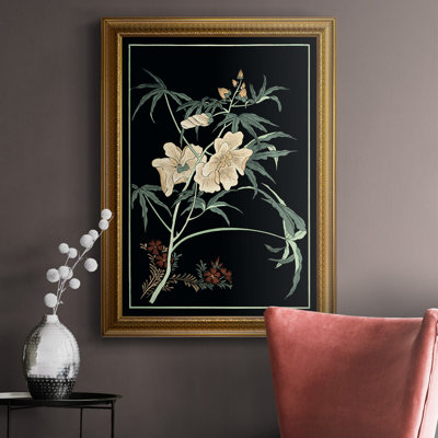 Toile de qualité supérieure Midnight Floral II, prête à être accrochée
