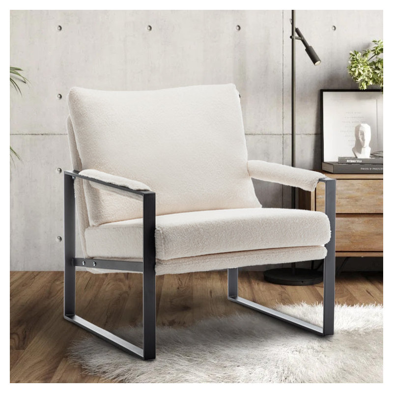 Penermon 72cm Wide Armchair, White Teddy
