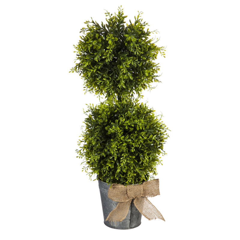 Topiaire buis artificiel 20" en pot
