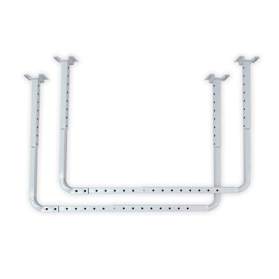  HyLoft 34" x 26" Adjustable Ceiling Kayak and Ladder Storage Kit in White
