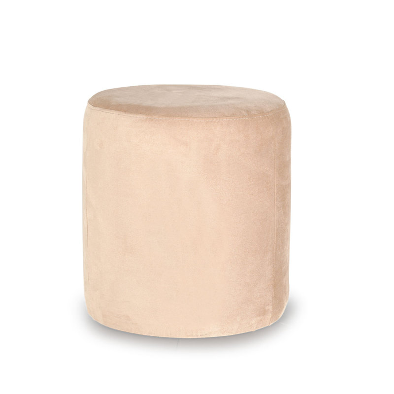 Repose-pieds rond standard en velours de 16,1 po Cirincione