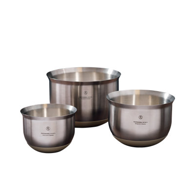 3 Piece Stainless Steel Mixing Bowl Set