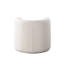 Fauteuil d'appoint Pulse en tissu bouclé ivoire
