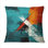 Impossible Logic Of Love Abstract In Teal II - Abstract Painting Printed Throw Pillow