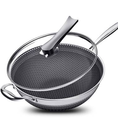 Tramontina 13.7'' Stainless Steel Wok with Lid