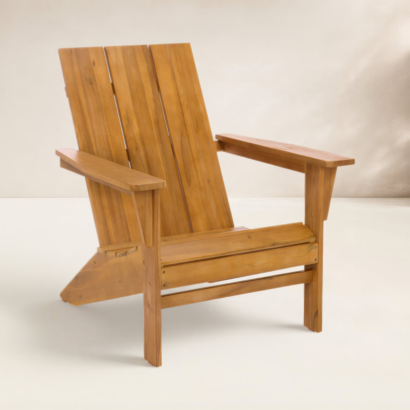 Acacia Adirondack Chair, Oak