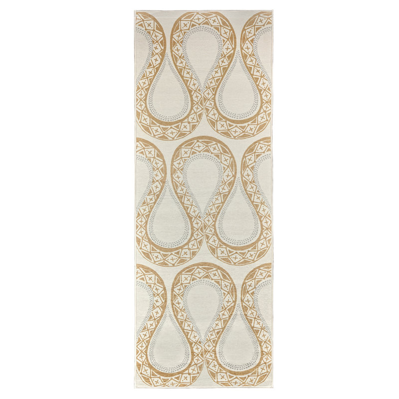 Tapis lavable Serpentine Stone, Tapis de couloir 2 pi 6 po x 7 pi