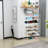 32'' Wide 3-Tier Wire Grid Shoe Rack Shelf for Closet Stackable and Adjustable-2050845072