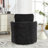 Swivel Accent Chair, Chenille Fabric Barrel Chair For Living Room,Black-671186240
