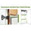 Armoire murale blanche en bois massif à une porte, 3 tablettes réglables, charnières à fermeture douce, assemblage facile, pour la cuisine, le bureau, 15 po de profondeur, 12 po de largeur, 42 po de hauteur, armoire en blanc