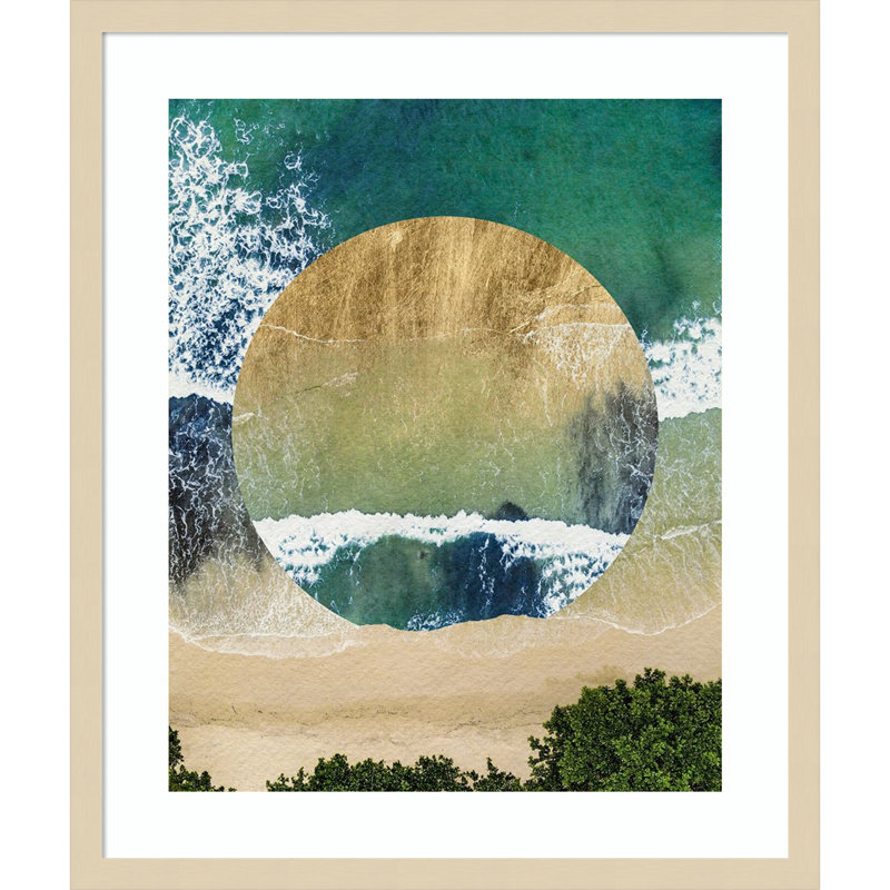 «Breaking Shore IV» par Grace Popp, impression sur bois encadrée, H 25 po x l 21 po