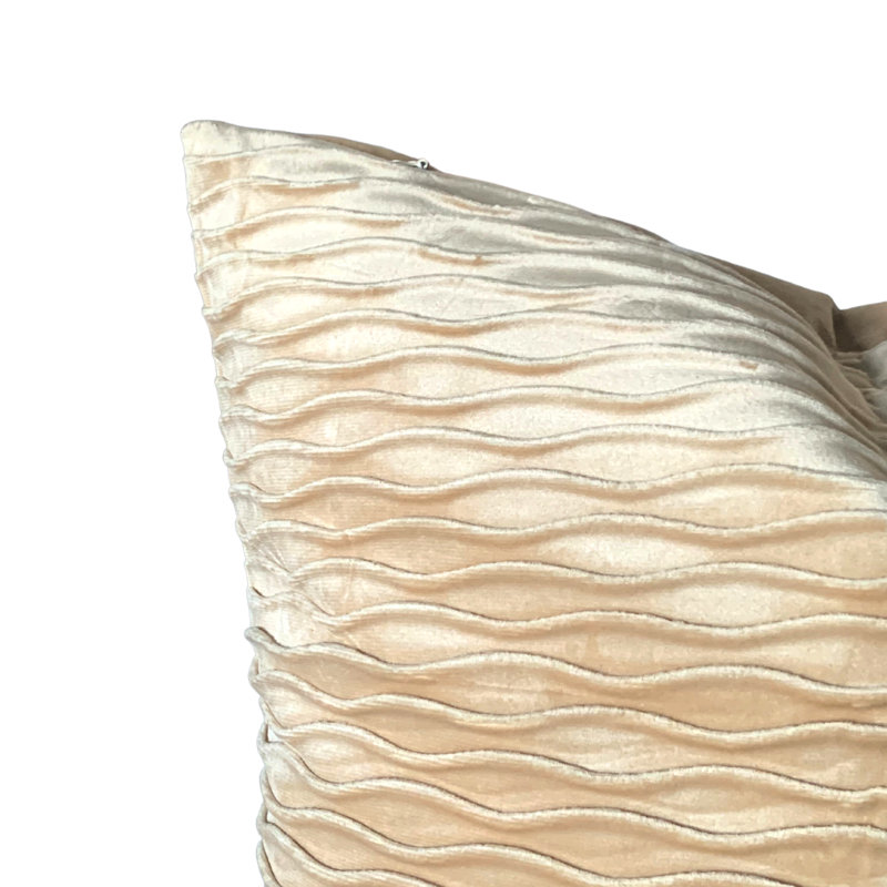 Wave Pattern Velvet Square Cushion Covers 45X45Cm
