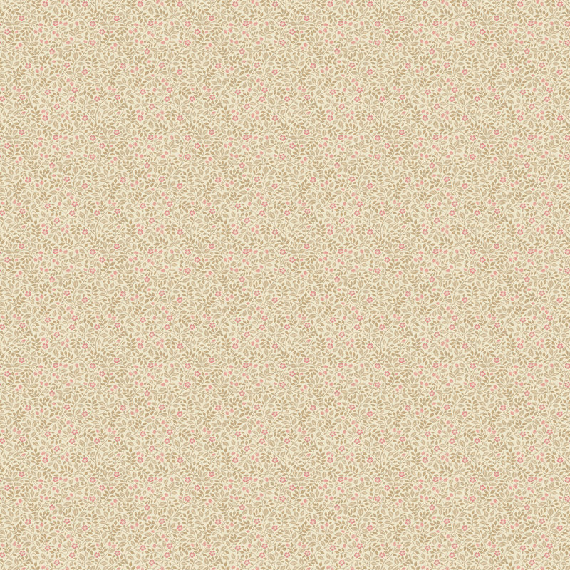 Rouleau de papier peint miniatures 3, Rose/brun