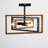 Kreger 3 - Light Bulbs Unique Design Metal Frame 15.7'' Semi Flush Mount Ceiling Light-1479125667