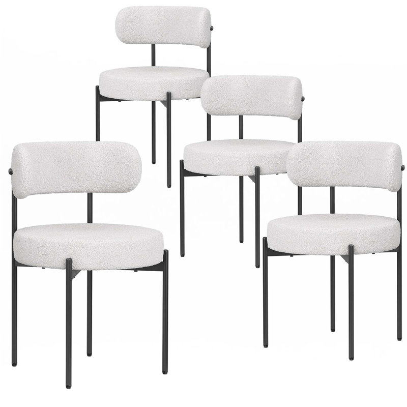 Ensemble de 4 chaises de salle à manger, Beige