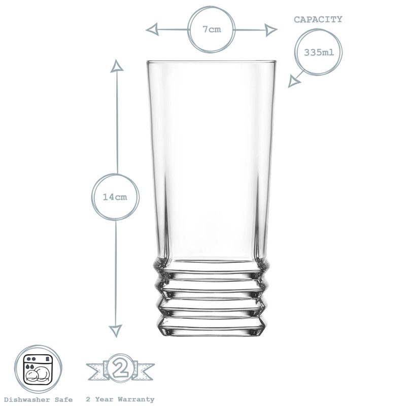 LAV - Elegan Highball Glasses, 6
