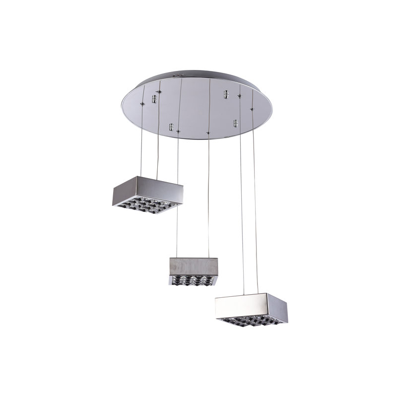 Luminaire suspendu en cristal 3 niveaux Transitional