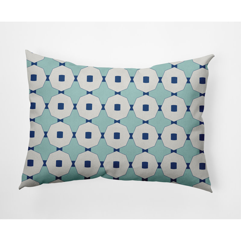 Coussin intérieur / extérieur, Bleu clair / bleu cobalt foncé