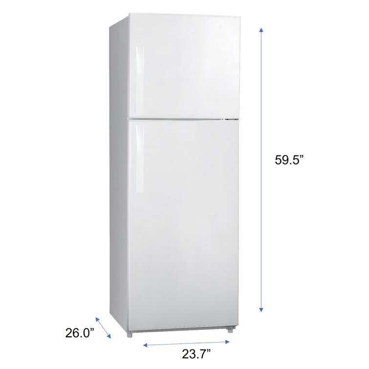 Premium 7.1 Cu. ft. Frost Free Top Freezer Refrigerator in Stainless Steel Look