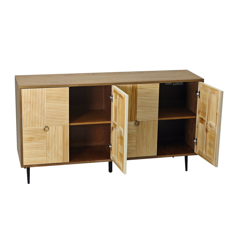 Buffet, armoire 4 portes pour chambre à coucher, salon et bureau