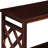 3 Console Table, Cherry Tone, With Solid Construction And Extra Storage Table Shelves, Wood Finish