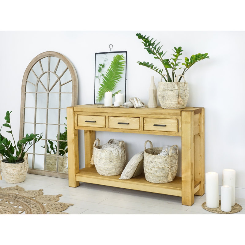 Mccue 119cm Solid Wood Console Table