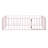 Twin Size Metal Floor Bed Frame for Kids with Fence & Door, Durable Sturdy Bed, Easy Assembly, Pink-118614487-118614491