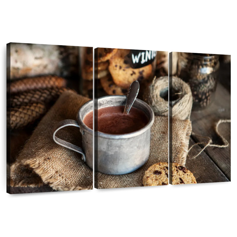 Yarlin Hot Chocolate And Cookie, 24" H x 38" W