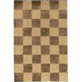 Hand-Knotted High-Quality Brown and Beige Area Rug