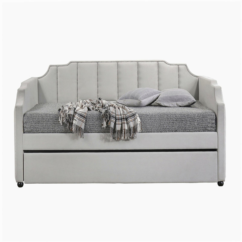 Lit de jour simple avec couchette Dove Grey