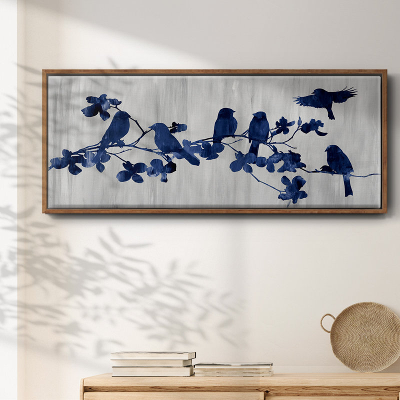 Indigo Hangout - Toile encadrée, H 8 po x l 20 po