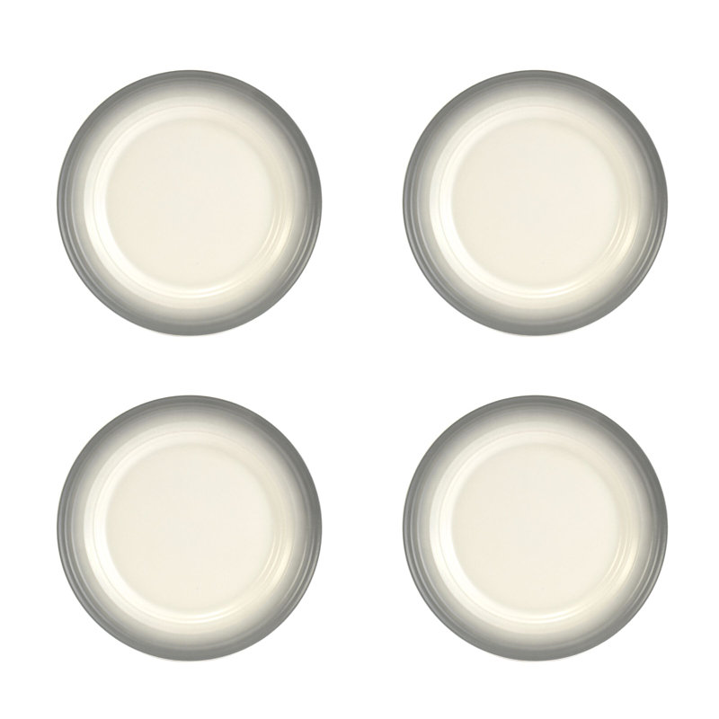 Swirl 16 Piece Dinnerware Set, Service for 4, Ombre Graphite