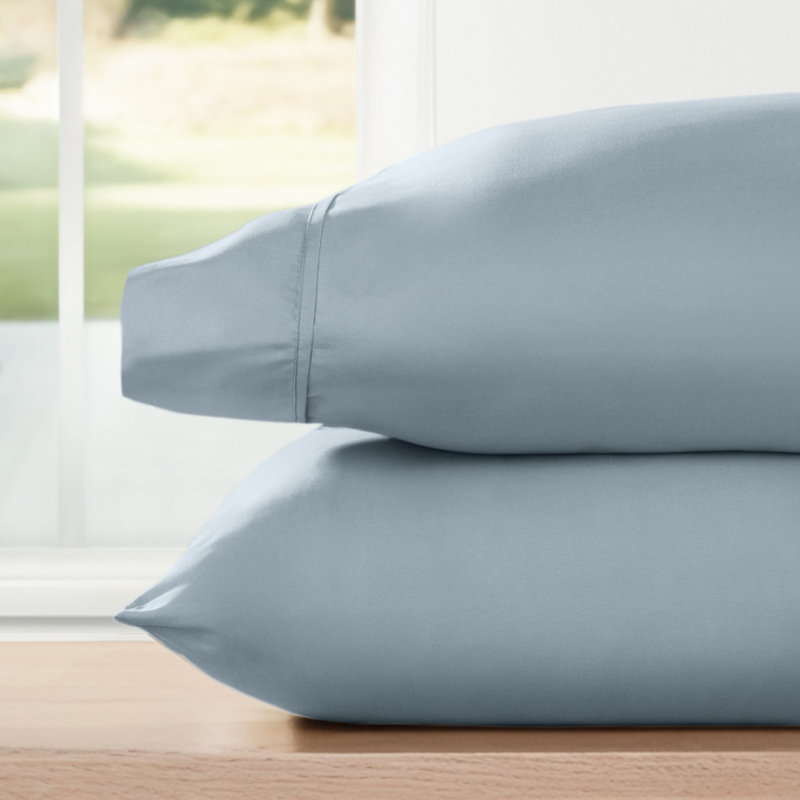 Pillowcase 2-Pack Microfiber Ultra Soft Bedding, King Pillowcase, Light Blue