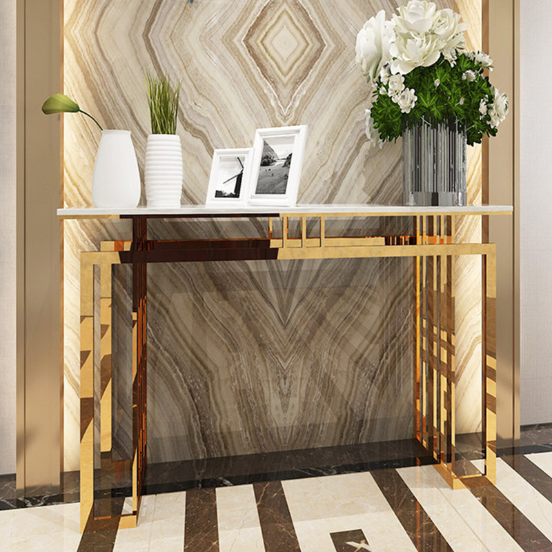 Chinese-style light luxury simple console table, 31.5" H x 59" W x 11.8" D
