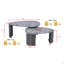 Ensemble de 2 tables basses gigognes Triangle