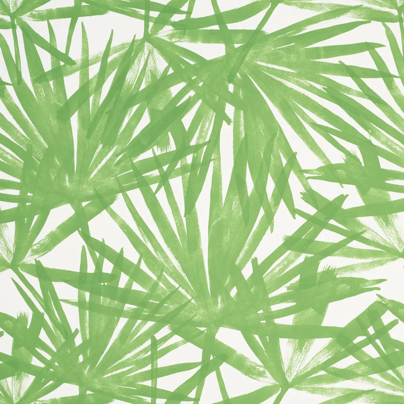 Sunlit Palm Wallpaper, Aqua