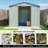 8 ft. x 4 ft. Metal Storage Shed with Window-123384472-123384473