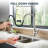 Led Kitchen Faucets, Kitchen Faucet With Pull Down Sprayer, Stainless Steel Kitchen Faucets With Temperature Digital Display, Modern Sink Faucet For Farmhouse Camper Laundry Rv-105373489