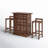 Aloria Solid Wood Bar Set