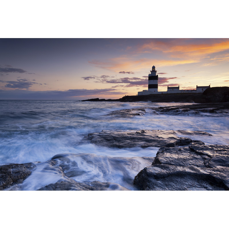 Oceanic Lighthouse by Mnieteq - Wrapped Canvas Print, 81cm H x 122cm W x 3.8cm D