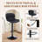 Lirah Vegan Leather Swivel Adjustable Height Upholstered Bar & Counter Stools-750099286-768059507